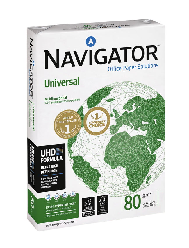 Navigator -  Kopieerpapier  universal a4 80gr wit | 5 stuks