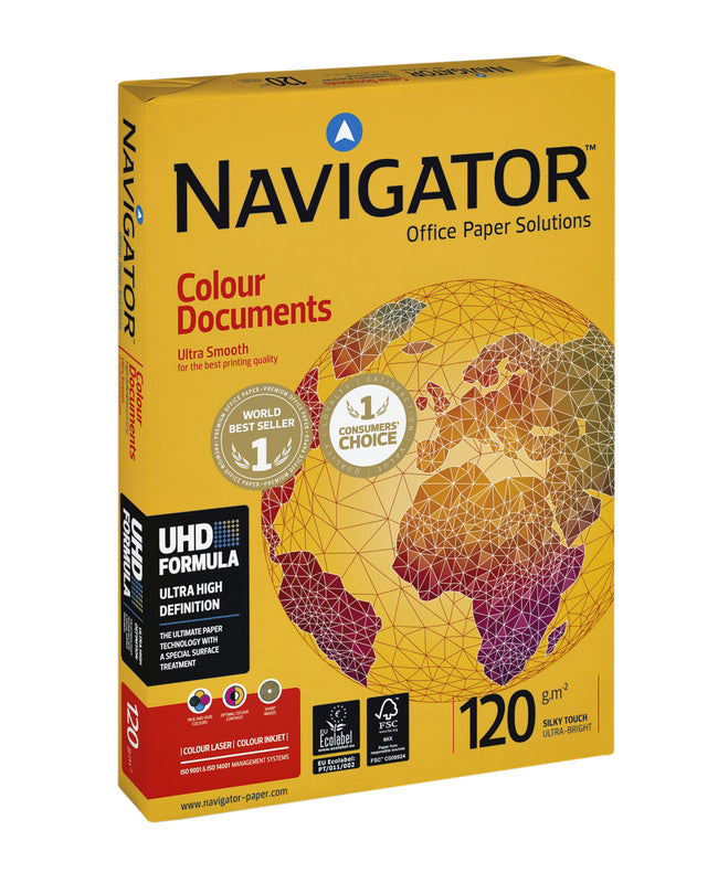 Navigator -  Kopieerpapier  colour doc a4 120gr wit | 8 stuks