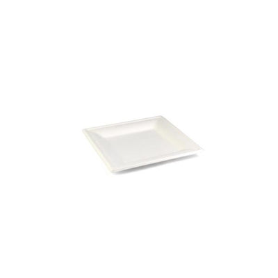 Assiette canne à sucre Senza carrée 200 x 200 x h16 mm retrait de 40 pièces