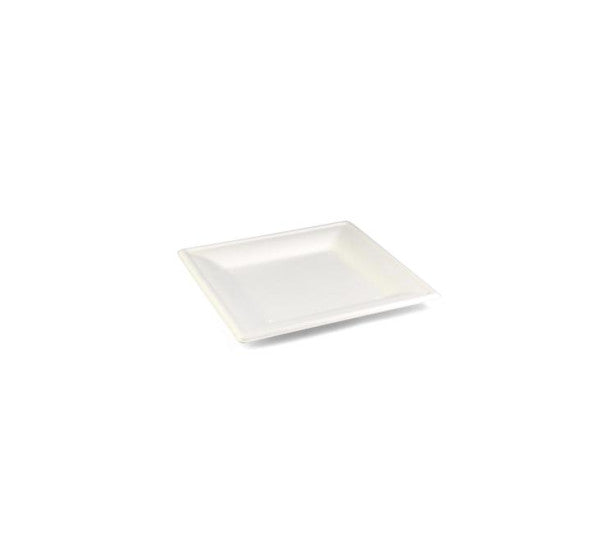Assiette canne à sucre Senza carrée 200 x 200 x h16 mm retrait de 40 pièces
