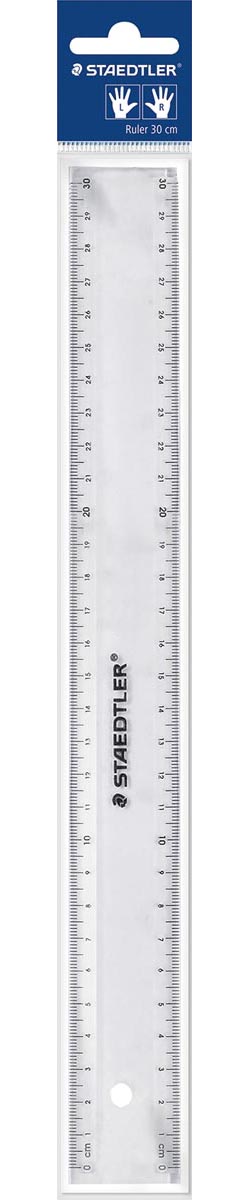 Staedtler - bâton de mesure transparent 30 cm