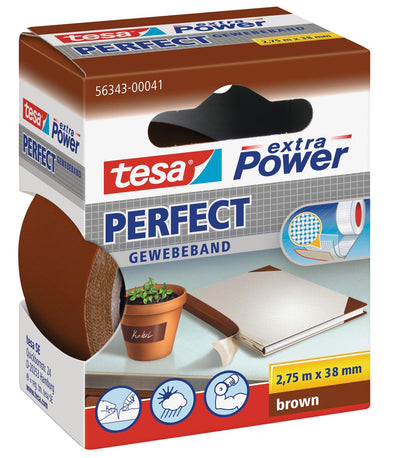 Tesa - extra Power Perfect, pi 38 mm x 2,75 m, marron