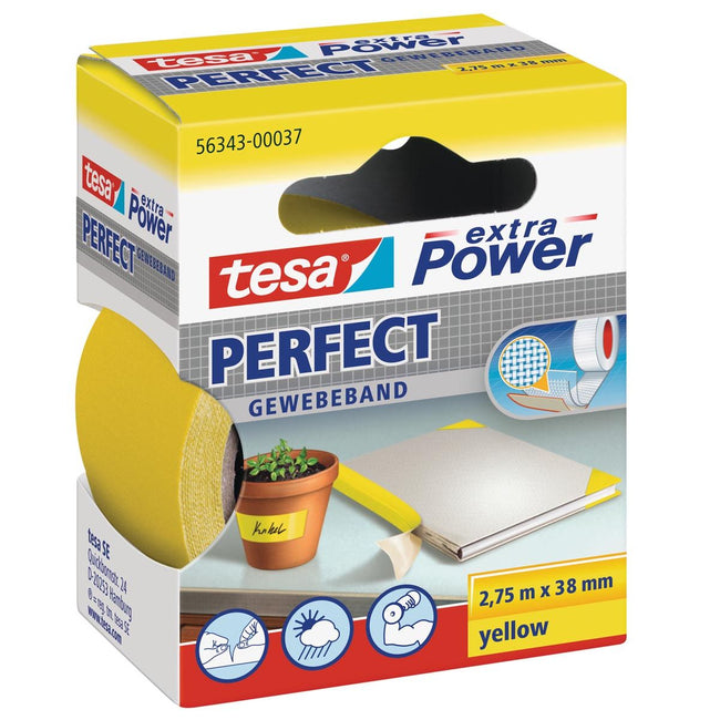 Tesa - Textile ® extra Power Perfect 2,75mx38mm jaune