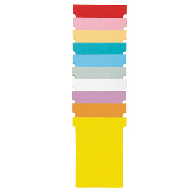Nobo - T-card n°4 112mm jaune 100 pièces