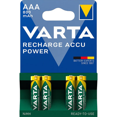 Varta - Batterie rechargeable 4xAAA 800mAh prête à l'emploi