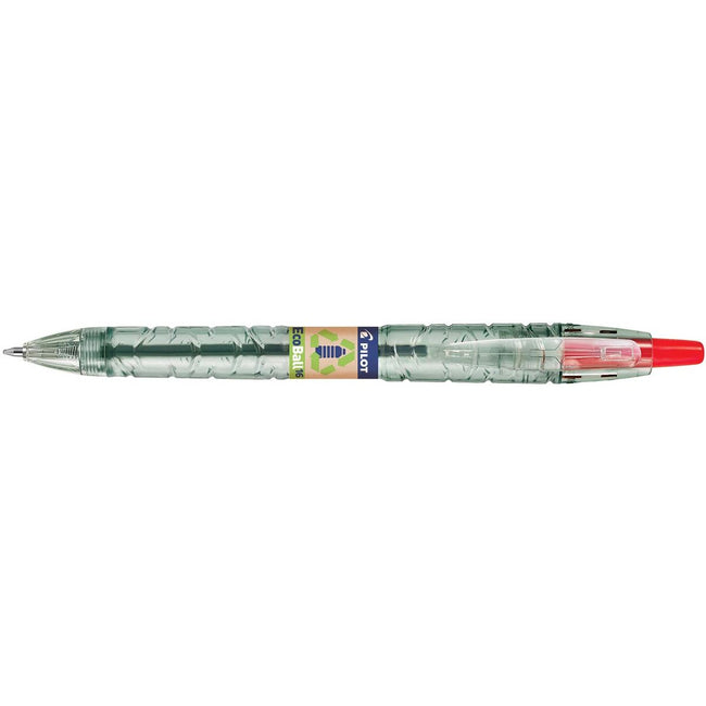 Pilot - Stylo à bille Ecoball B2P BeGreen, grand, rouge