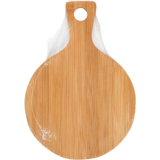 Creotime - Planche à découper Creativ Company ronde Ø 17cm, longueur 24cm bambou