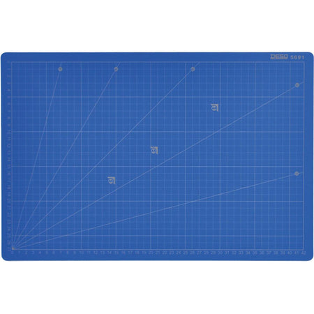 Desq - Professionelle Schneidematte, 5-lagig, blau, ft 30 x 45 cm