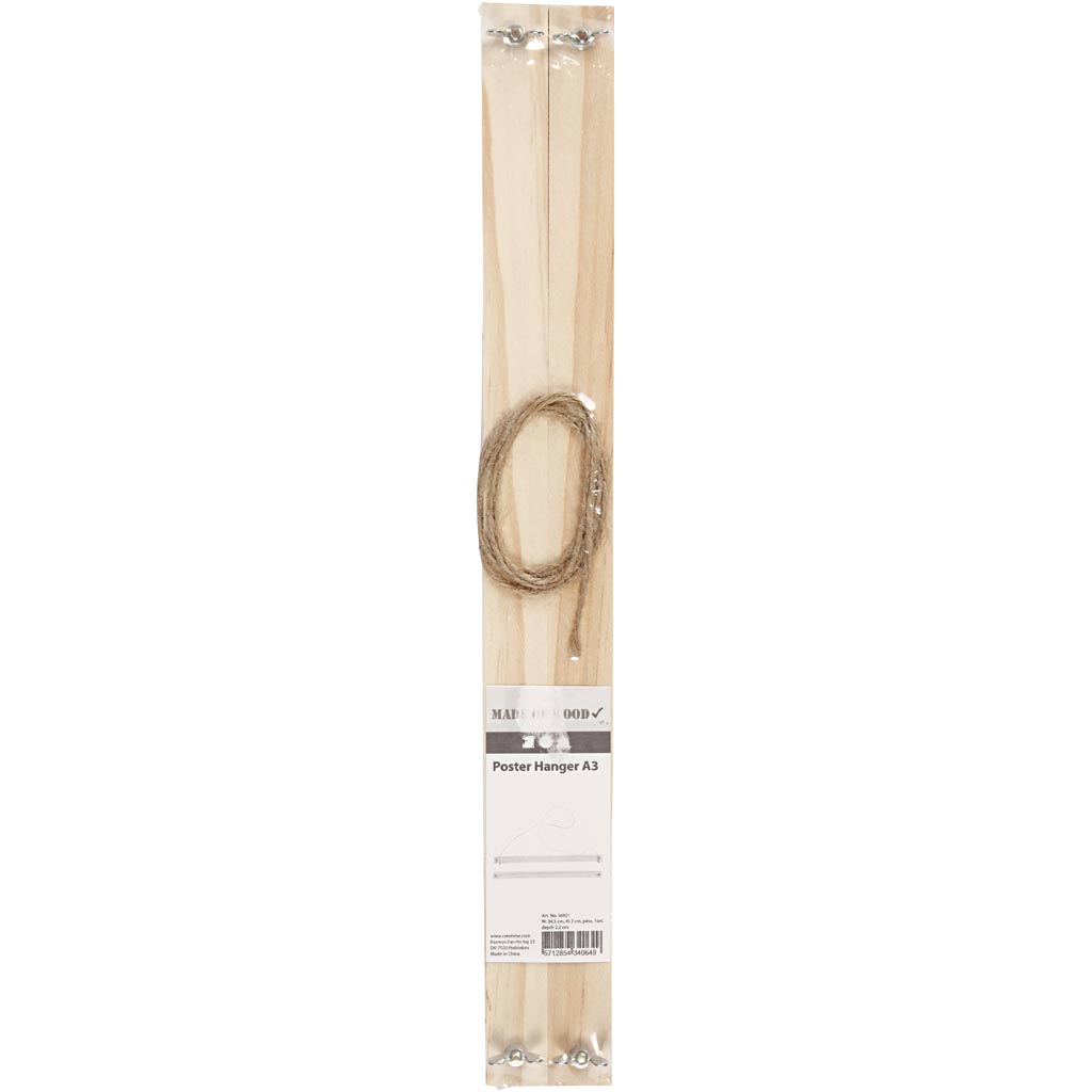 Creotime - Porte-affiche Creativ Company lxhxp 33,6x2x2,2cm bois