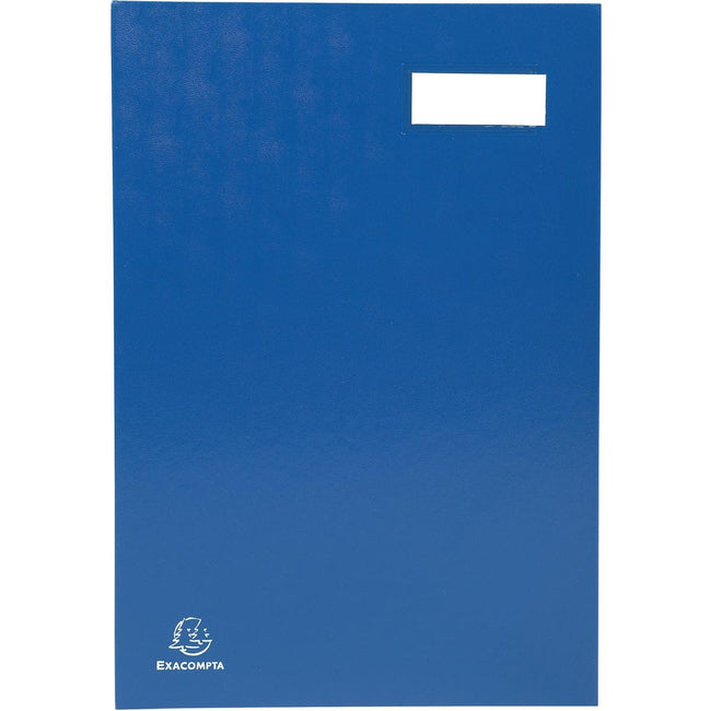 Exacompta - Chemise à dessin à la main pour pi 24 x 35 cm, en carton recouvert de PVC, 20 divisions, bleu