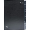 Exacompta - Sortiermappe Ordonator 24 Fächer mit Registern A-Z, schwarz