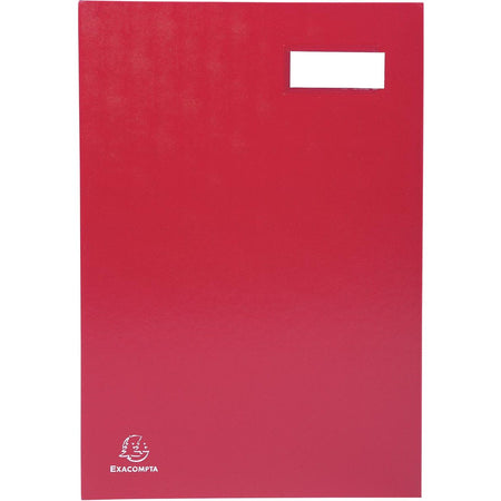 Exacompta - Chemise à dessin à la main pour pi 24 x 35 cm, en carton recouvert de PVC, 20 divisions, rouge