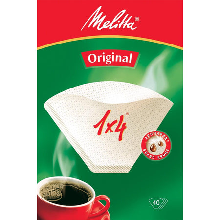 Melitta - filtre à café 1 x 4, paquet de 40 pièces