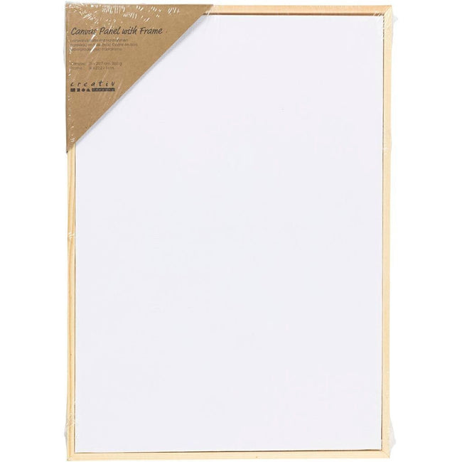 Creativ Company -  Canvaspaneel  a4 wit | 10 stuks