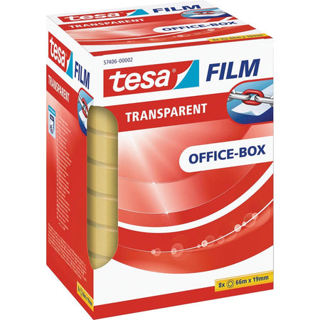Tesa - Film adhésif adhésif® 66mx19mm Transparent 8 rouleaux