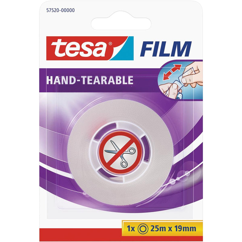 Tesa - Film adhésif® 25mx19mm déchirable à la main transparent