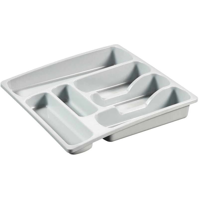 Curver - range-couverts L, 6 compartiments, gris clair
