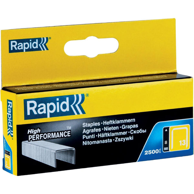 Rapid - Staples 13/8, galvanisé, boîte de 2 500 agrafes