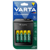 Varta -  batterijlader LCD Plug Charger+, inclusief 4 x AA batterij, op blister