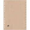 Oxford - onglets, en carton, ft A4, non imprimés, perforation 11 trous, 12 onglets