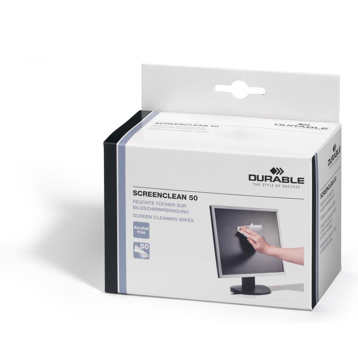 Durable - Lingettes nettoyantes Screenclean, boîte de 50 pièces