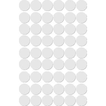 Apli -  ronde etiketten in etui diameter 13 mm, wit, 210 stuks, 35 per blad (2661)