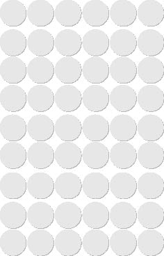 APLI - Runde Etiketten im Taschendurchmesser 13 mm, weiß, 210 Stück, 35 pro Blatt (2661)