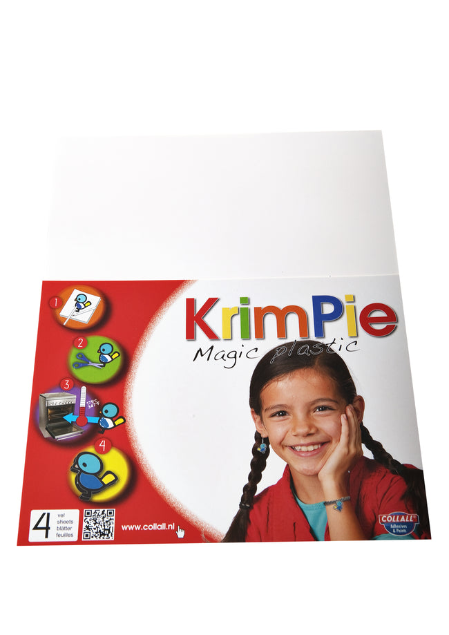Collall - Krimpievel Magic Plastic blanc ensemble de 4 feuilles | 25 pièces