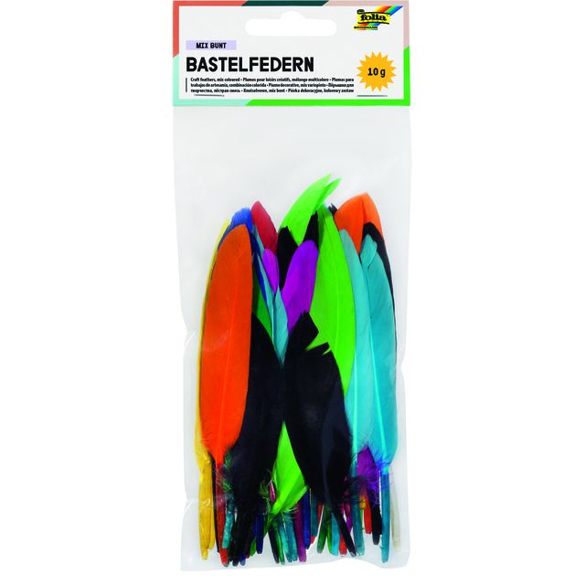Folia Paper - Indianerfedern Folia sortiert | 10 Stück