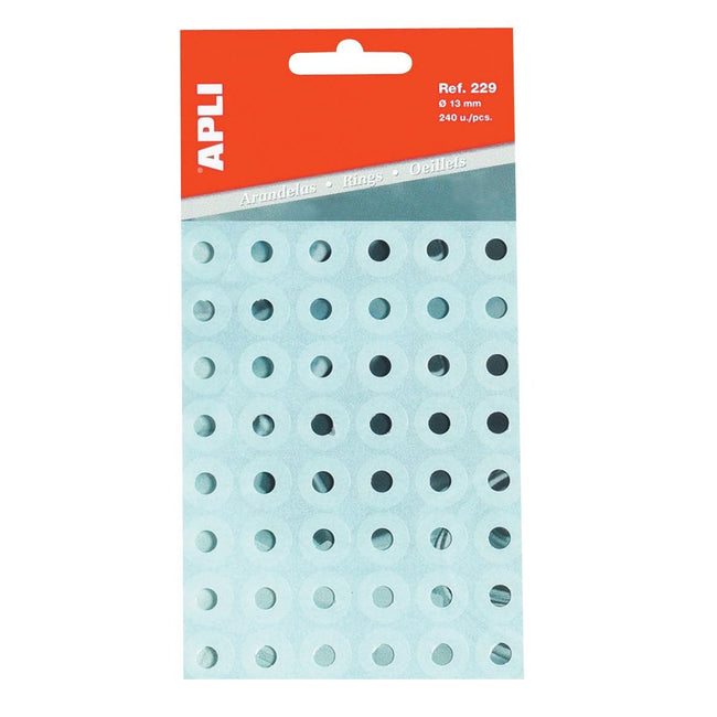 Apli -  versterkingsringen transparant, etui van 240 stuks