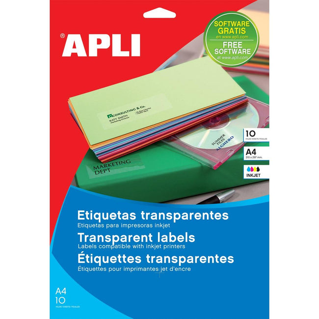 APLI - Transparente Etiketten