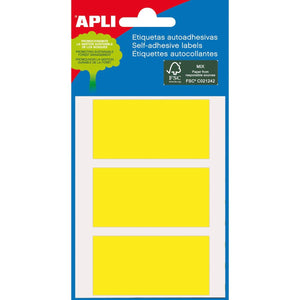 Apli -  gekleurde etiketten in etui geel (2071)
