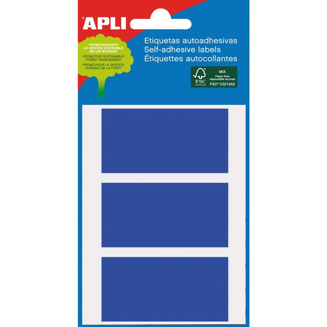 Apli -  gekleurde etiketten in etui blauw (2072)