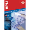 Apli -  Transparante etiketten ft 48,5 x 25,4 mm (b x h), 880 stuks, 44 per blad, doos van 20 blad
