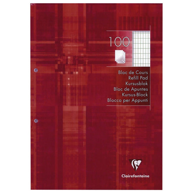 Clairefontaine - bloc cours commercial à carreaux