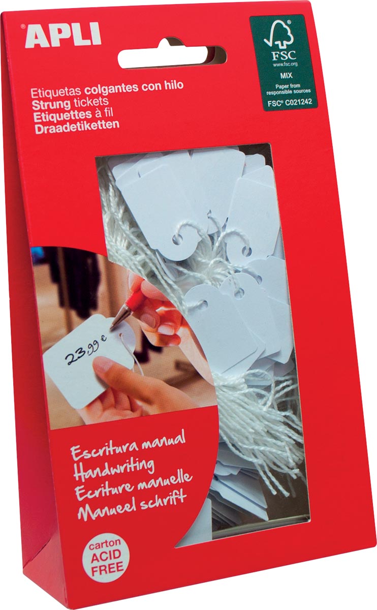 Apli - Kabeletiketten ft 7 x 19 mm (B x H) (7004), Karton mit 200 Stück