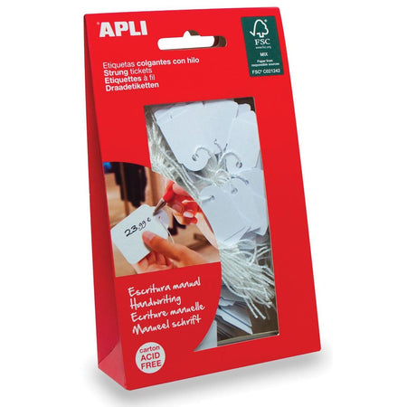 Apli - Kabeletiketten ft 22 x 35 mm (B x H) (7011), Karton mit 100 Stück