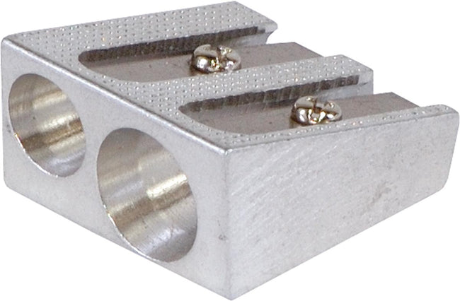 OFFICE products -   potloodslijper, 2 gaats, uit metaal
