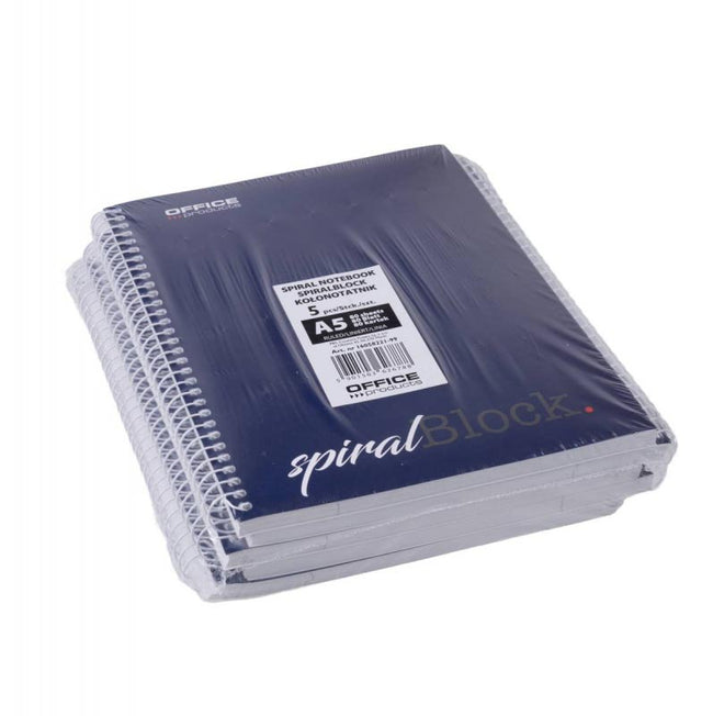 OFFICE products -   spiraalschrift, A5, 80 blad, gelijnd (afbeelding 2)