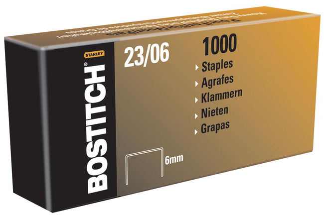 Bostitch -  nietjes 23-6-1M, 6 mm, verzinkt, voor PHD60, B310HDS, HD-23L17