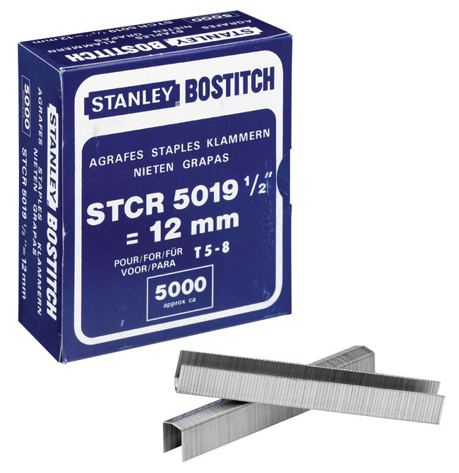 Bostitch -  Nietjes STCR501912E (12 mm), voor PC8000, doos van 5.000 nietjes
