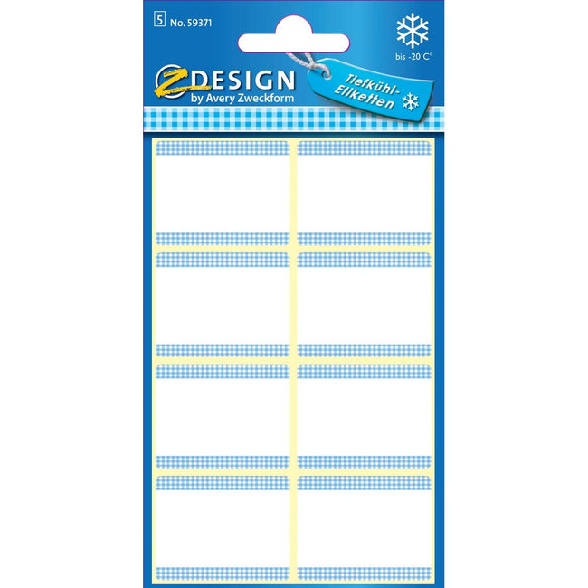 Avery Zweckform - étiquettes de congélateur sous blister, blanches, 40 étiquettes
