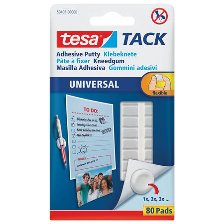 Tesa - Kneedgum ® TACK Autocollant universel 80 tampons