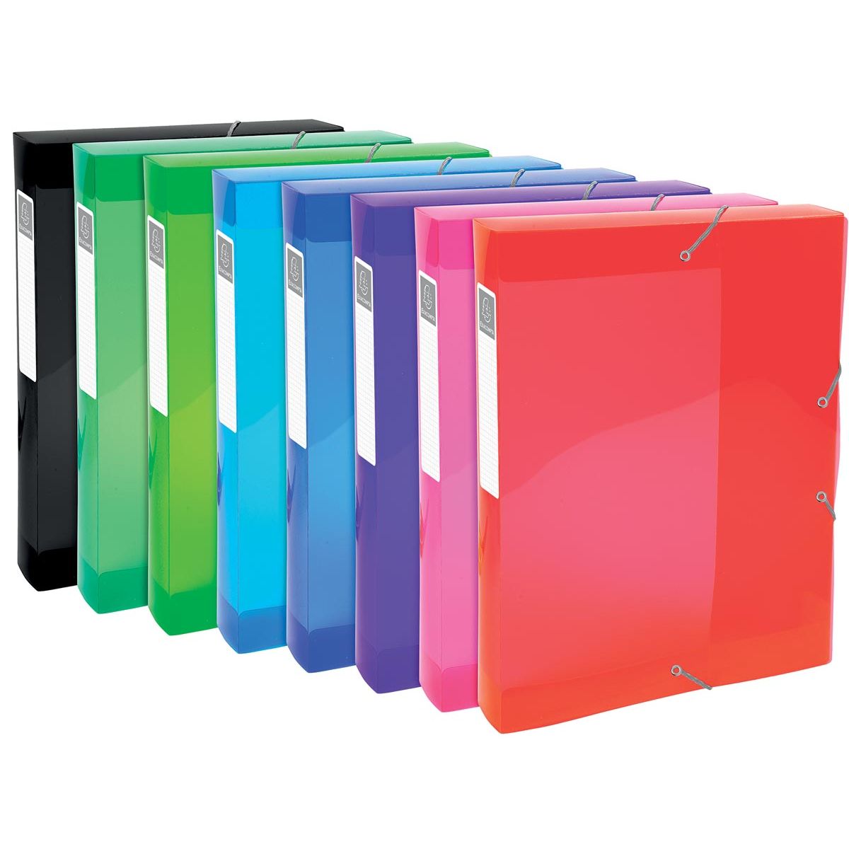 Exacompta -  Iderama elastobox, uit PP, rug van 4 cm, geassorteerde kleuren