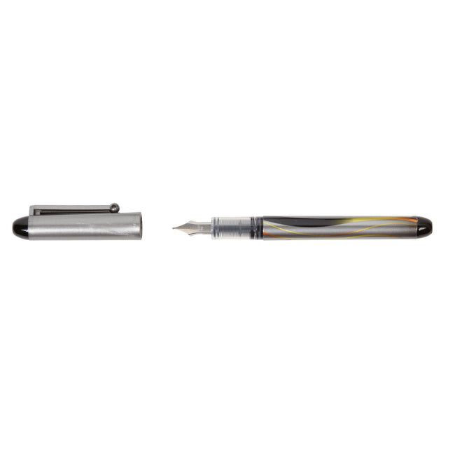 Pilot - Stylo plume Vpen moyen argent/noir