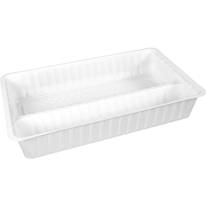 Klika -  Bak | PS | A24 | 2-vaks | snackbak | 202x120x30mm | wit | 1000 stuks