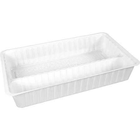 Klika -  Bak | PS | A24 | 2-vaks | snackbak | 202x120x30mm | wit | 1000 stuks