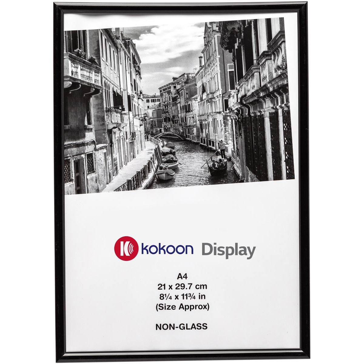 Kokoon Display - cadre photo, noir, ft A4