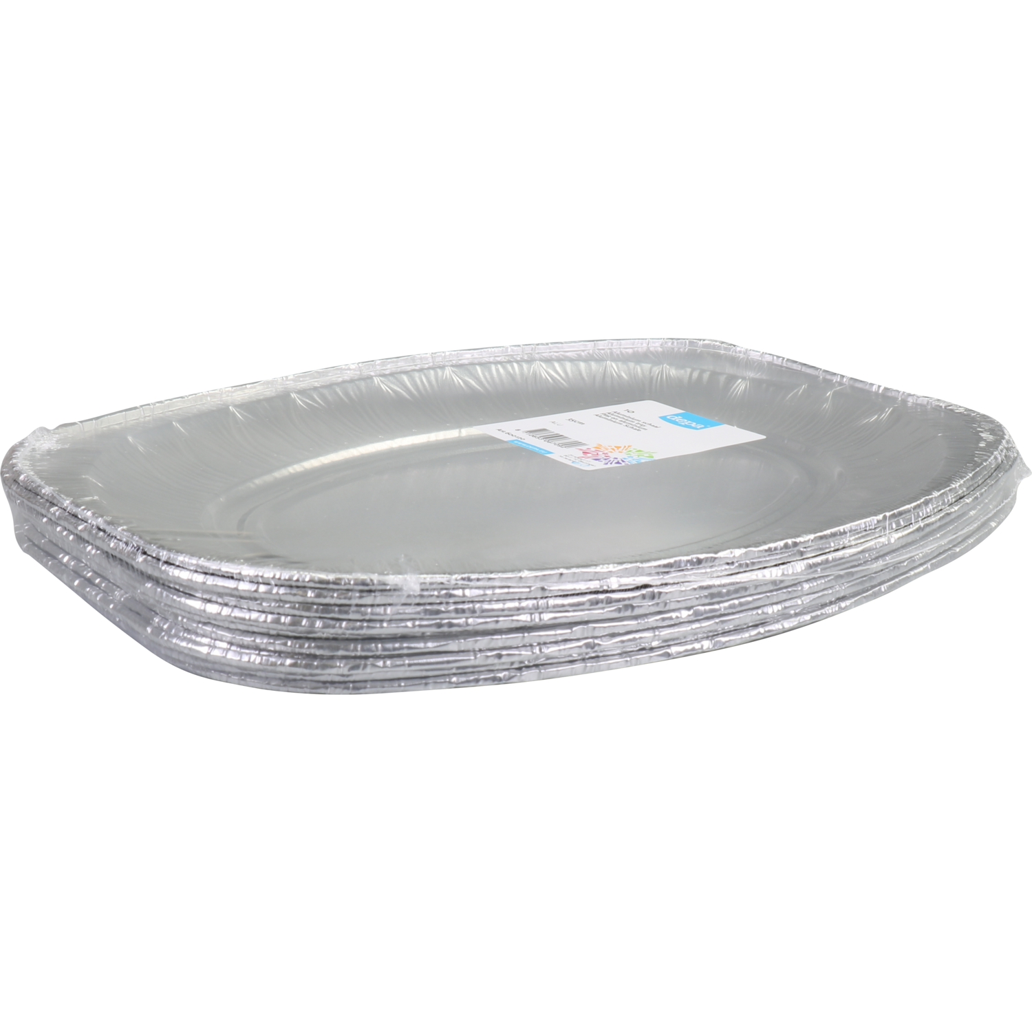 Depa -  Schaal | cateringschaal | aluminium | ovaal | 350x245x21mm | zilver | 100 stuks