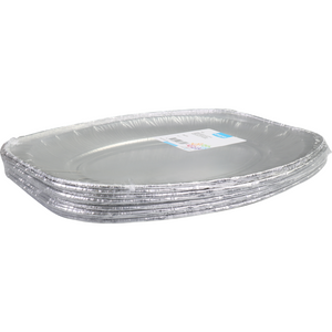 Depa -  Schaal | cateringschaal | aluminium | ovaal | 350x245x21mm | zilver | 100 stuks